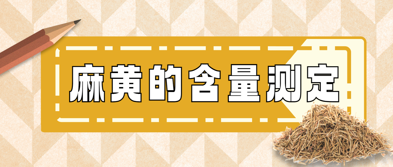 麻黃的含量測定